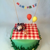 Eeyore Cake This was my attempt at a really cool Eeyore cake I found on Cake Central. I used fondant to make all the decorations.