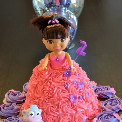 Dora Doll Cake