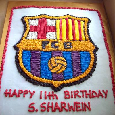 Barcelona Logo Cake