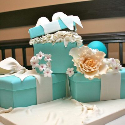 Tiffany Box Cakes