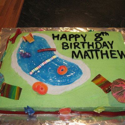 Pool Party Cake