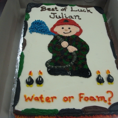 Army Fire Cake