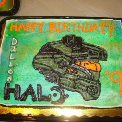 Halo Birthday Cake