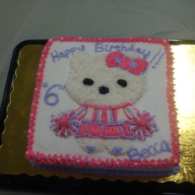 Hello Kitty Cheerleader Bday Cake