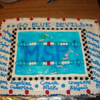 Swim Season Pool Cake