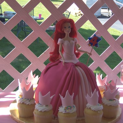 Ariel Doll Cake Made For My Daughters Birthday Not As Good As The Great Cake Decorators Out There But Did My Best And I Liked It