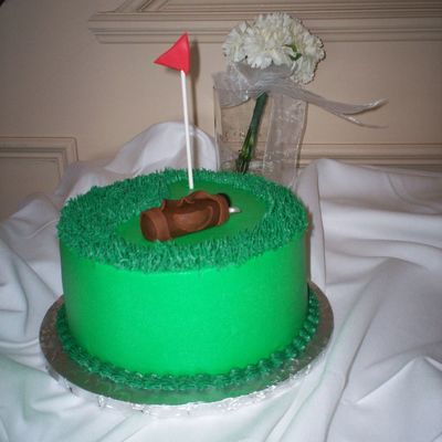 Grooms Golf Cake
