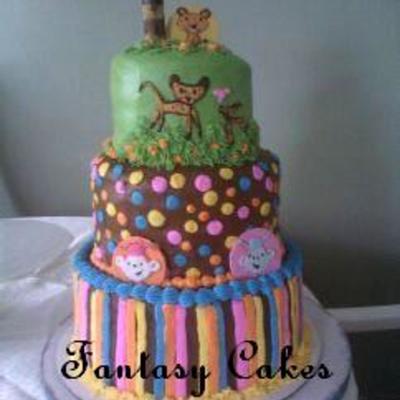Wild Hienna Baby Shower Cake