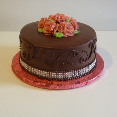 Wasc Cake With Chocolate Mousse Filling And Chocolate Icing