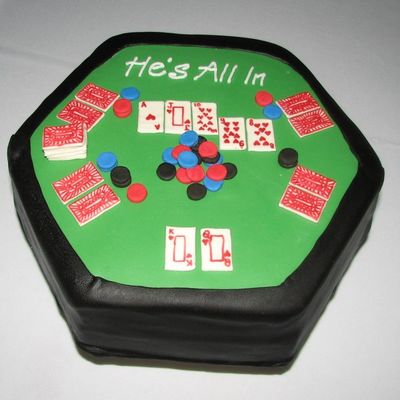 Poker Cake