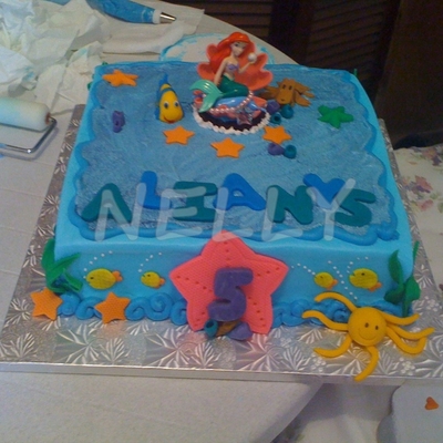 Ariel (Lil Mermaid) B-Day Cake
