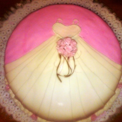 Wedding Dress With Bouquet