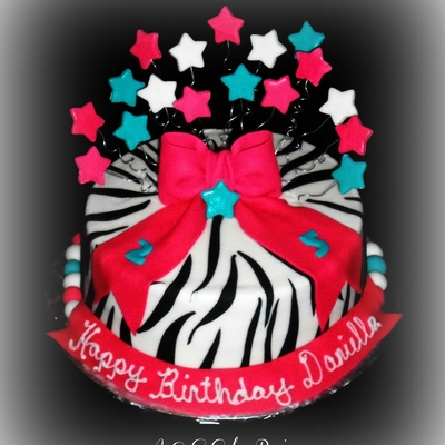 Zebra, Bow And Stars