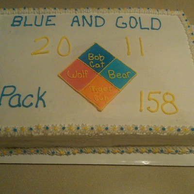 Cub Scout Blue & Gold Ceremony Cake