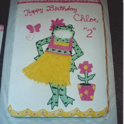 Froggy Birthday Cake