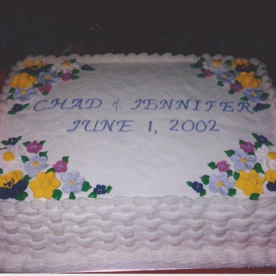 Chad And Jennifer's Cake For Rehearsal..2002