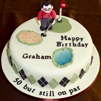 Golf 50Th Birthday Cake
