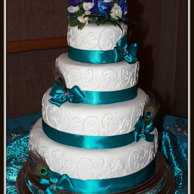 Peacock Wedding Cake