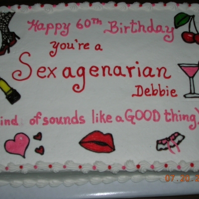 Sexagenarian Cake