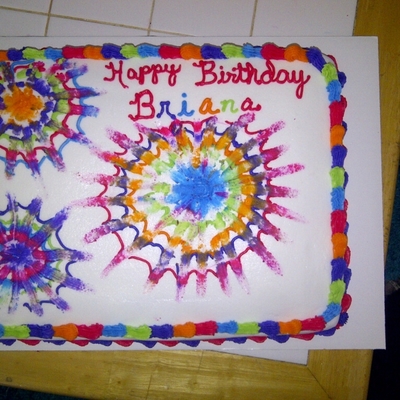 My First Tye Dye Cake