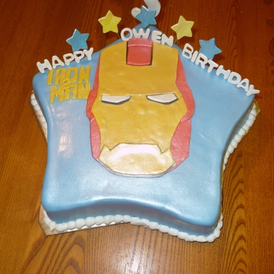 Iron 2 Man Cake