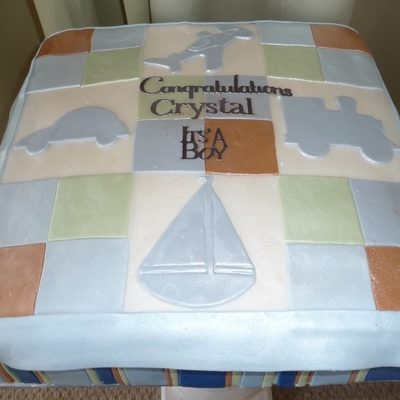 Baby Quilt Cake