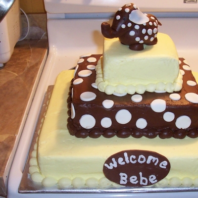 Elephant Baby Shower Cake