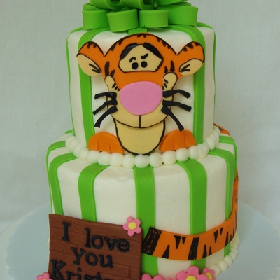 Tigger Striped Cake
