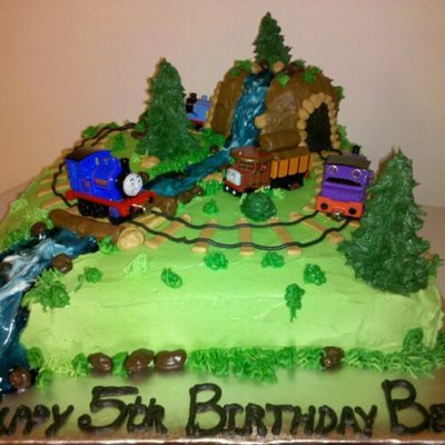 Island Of Sodor-Thomas The Train Cake