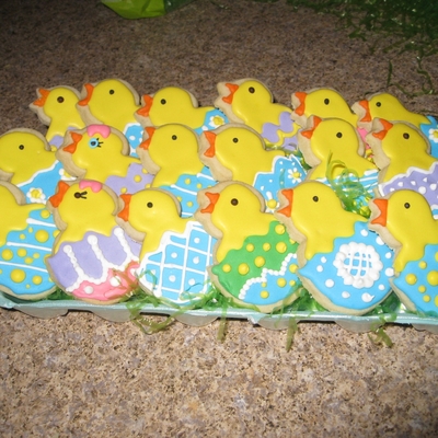 Easter Chick Cookies