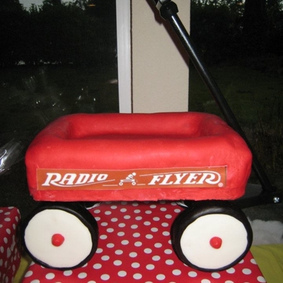 Radio Flyer Cake