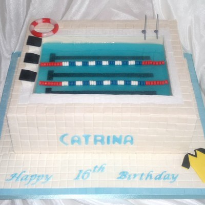 Swimming Pool Cake