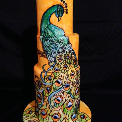 Stain Glass Peacock From Kelvin Chua Master Class