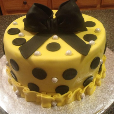 Yellow/black With Pearls