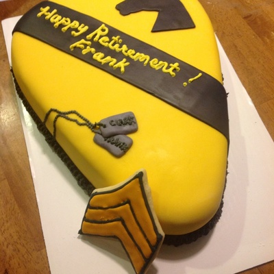 1St Calvary Retirement Cake