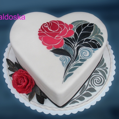 Hand Painted Cake