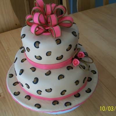 Leopard Print Cake