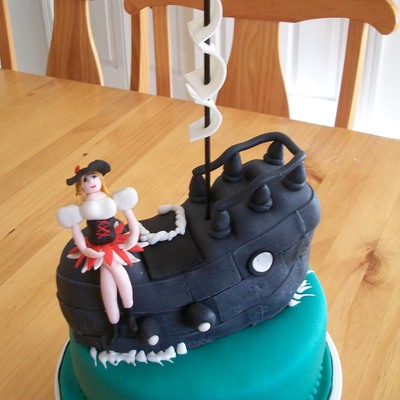 Pirate Ship Cake