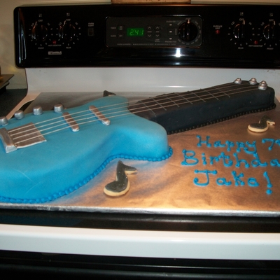 Guitar Birthday Cake