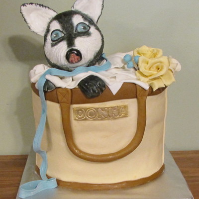 Tote With Puppy Inside