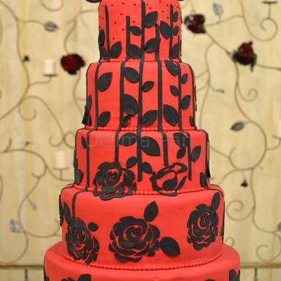 Red&black With Applique