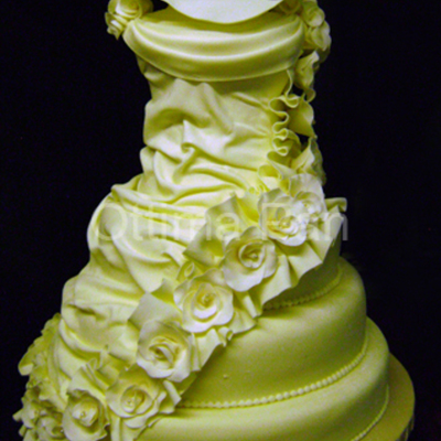 Wedding Cake Dress Cake