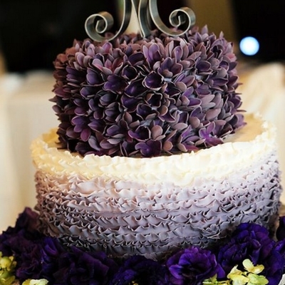 Ombre Wedding Cake