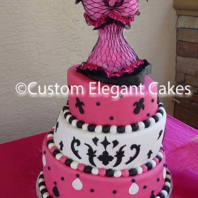 All Fondant Wire Corsette
