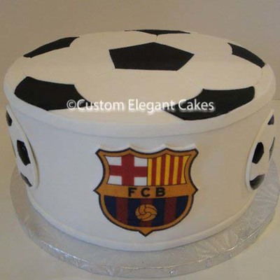Barcelona Spain Soccer Cake