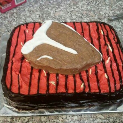 T-Bone Steak And Grill Cake