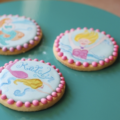 Painted Mermaid Cookies