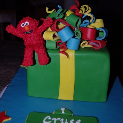 Elmo Smash Cake