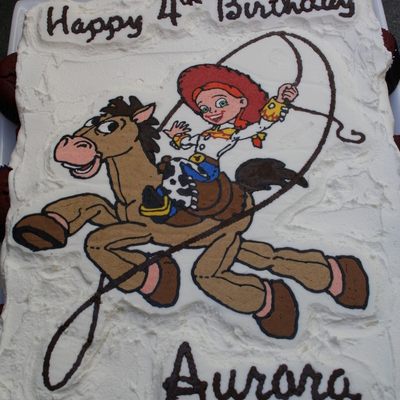 Jessie & Bullseye Cupcake Cake