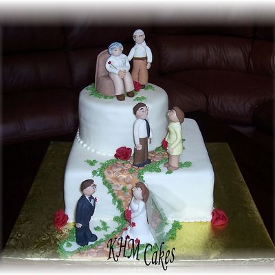 Journey Through Life Anniversary Cake...